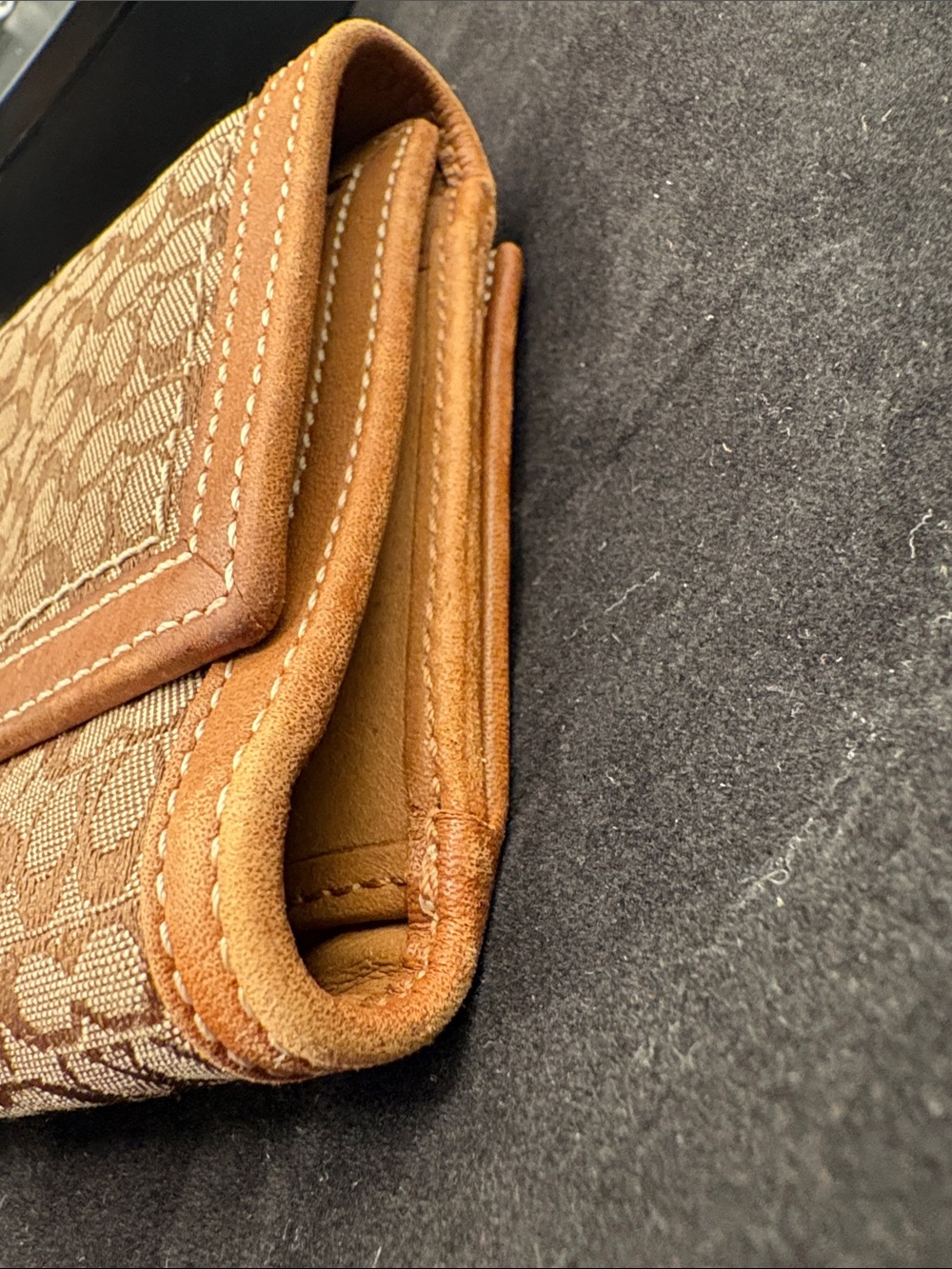 Y2K Coach Soho Signature Jacquard Canvas Buckle Wallet and Checkbook insert VGUC - Picture 12 of 17